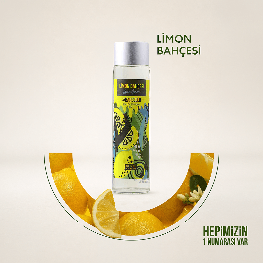 Bargello LİMON BAHÇESİ CAM DÖKME KAPAK KOLONYA EDC